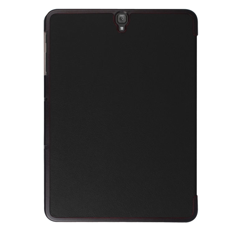 For Galaxy Tab S3 9.7 inch T820 / T825 Custer Texture Horizontal Flip Leather Case with 3-folding Holder, For Galaxy Tab S3 9.7, Galaxy Tab S3 9.7
