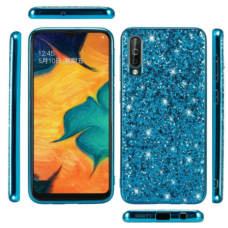 Glittery Powder Shockproof TPU Case for Galaxy A50, Galaxy A50