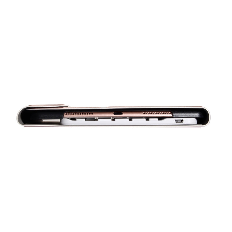 A860 For Samsung Galaxy Tab S6 10.5 inch T860 / T865 Detachable Bluetooth Keyboard Tablet Case with Pen Holder Elastic Strap(Black)