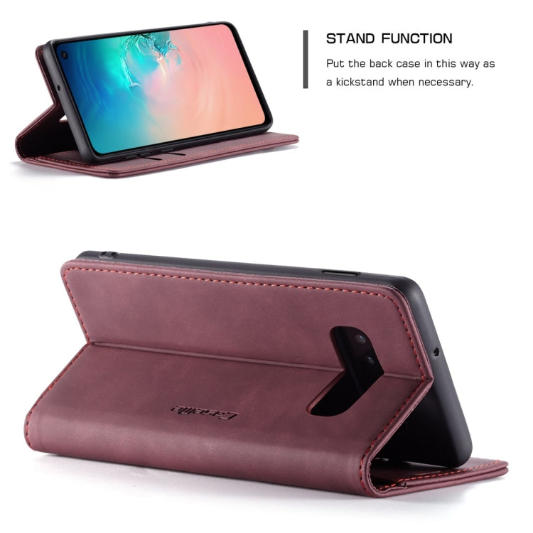 CaseMe-013 Multifunctional Retro Frosted Horizontal Flip Leather Case for Galaxy S10 E, with Card Slot & Holder & Wallet, For Galaxy S10 E