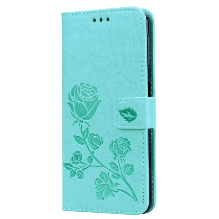 Rose Embossed Horizontal Flip PU Leather Case for Samsung Galaxy A7 (2018) , with Holder & Card Slots & Wallet, For Samsung Galaxy A7 (2018)