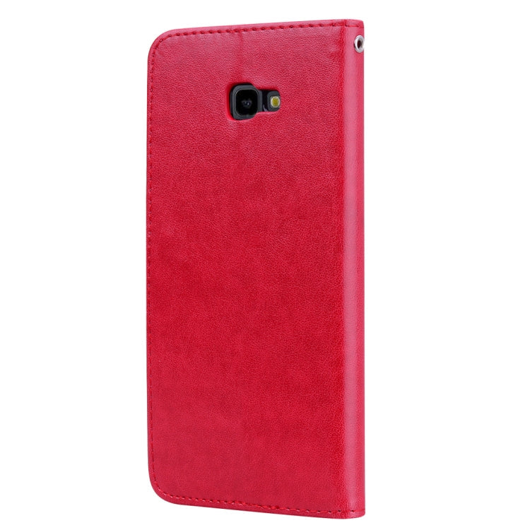 Rose Embossed Horizontal Flip PU Leather Case for Samsung Galaxy J4 Plus, with Holder & Card Slots & Wallet, For Samsung Galaxy J4 Plus