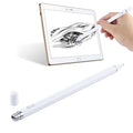 Universal Rechargeable Stylus Pen with 2.3mm Metal Nib for iPhone, iPad, Samsung & Tablets (White)