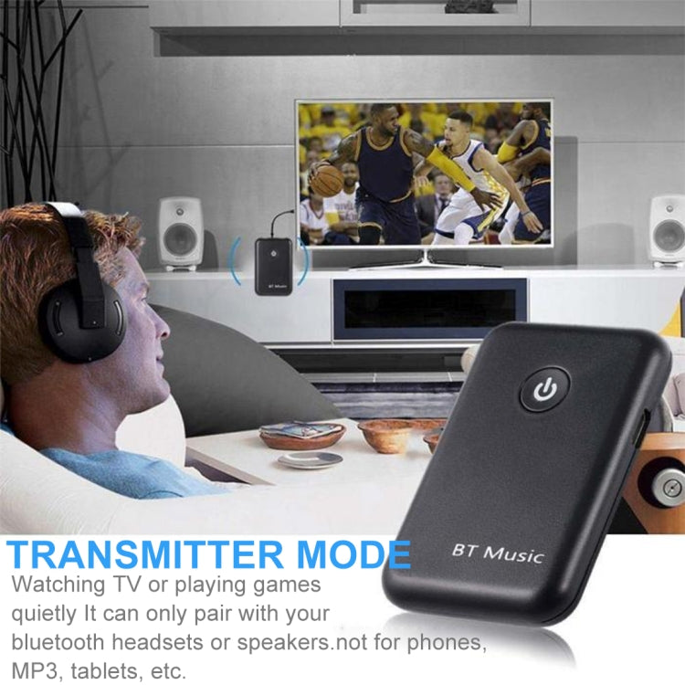 YPF-03 2 in 1 Bluetooth 4.2 Transmitter & Receiver  3.5mm Wireless Audio Adapter, Transmission Distance: 20m, For PC, TV, Home Stereo, Phone