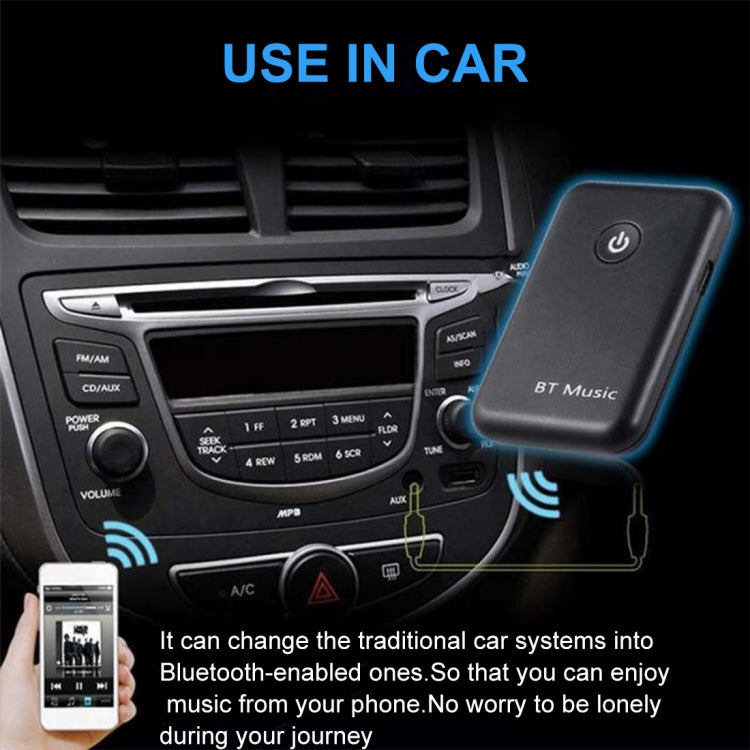 YPF-03 2 in 1 Bluetooth 4.2 Transmitter & Receiver  3.5mm Wireless Audio Adapter, Transmission Distance: 20m, For PC, TV, Home Stereo, Phone