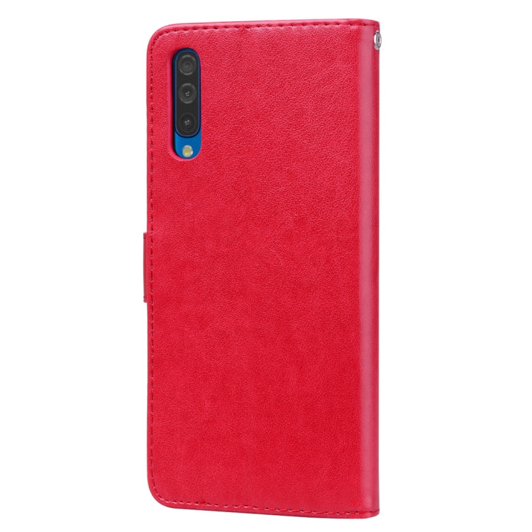 Rose Embossed Horizontal Flip PU Leather Case for Galaxy A50, with Holder & Card Slots & Wallet, For Samsung Galaxy A50