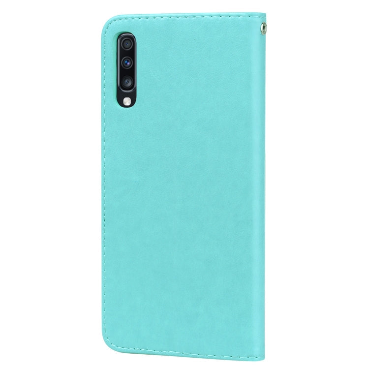 Rose Embossed Horizontal Flip PU Leather Case for Galaxy A70, with Holder & Card Slots & Wallet, For Samsung Galaxy A70