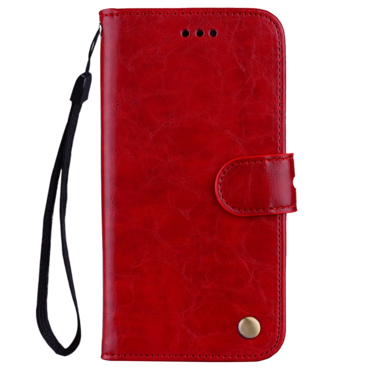 Business Style Oil Wax Texture Horizontal Flip Leather Case for Galaxy A70, with Holder & Card Slots & Wallet, For Galaxy A70