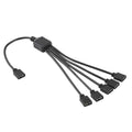 3 Pin 5V 1 to 5 Motherboard AURA RGB PC Cooling Extension Cable for Asus, 1 to 5