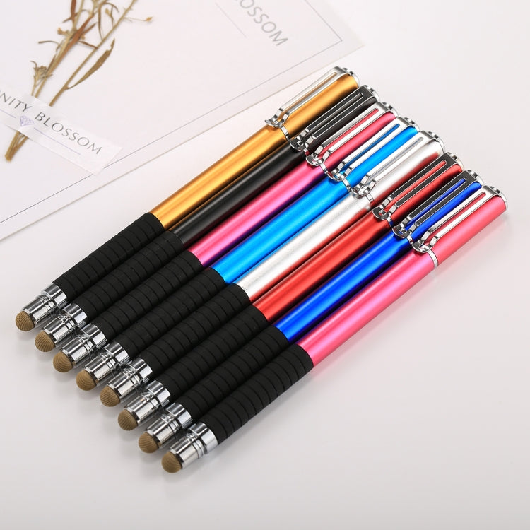 Universal 2-in-1 Multifunction Round Thin Tip Capacitive Stylus Pen for iPhone, iPad, Samsung, and Other Touch Screen Devices (Black)
