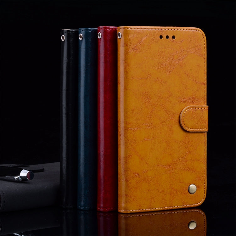 Business Style Oil Wax Texture Horizontal Flip Leather Case for Galaxy A7 (2018), with Holder & Card Slots & Wallet, For Galaxy A7