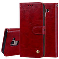Business Style Oil Wax Texture Horizontal Flip Leather Case for Galaxy J6 (EU Version) (2018), with Holder & Card Slots & Wallet, For Galaxy J6 (EU Version) (2018)
