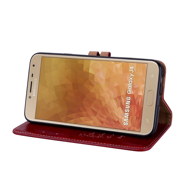 Business Style Oil Wax Texture Horizontal Flip Leather Case for Galaxy J4 (EU Version) (2018), with Holder & Card Slots & Wallet, For Galaxy J4 (EU Version) (2018)