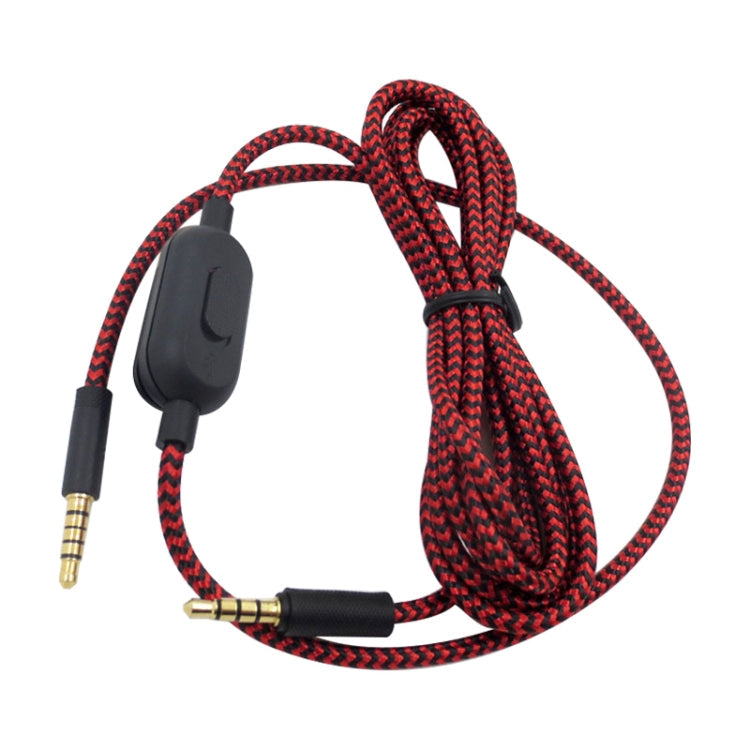 ZS0159 For Logitech G433 / G233 / G Pro / G Pro X 3.5mm Male to Male Gaming Headset Audio Cable with Wire-controlled, Cable Length: 2m(Red)
