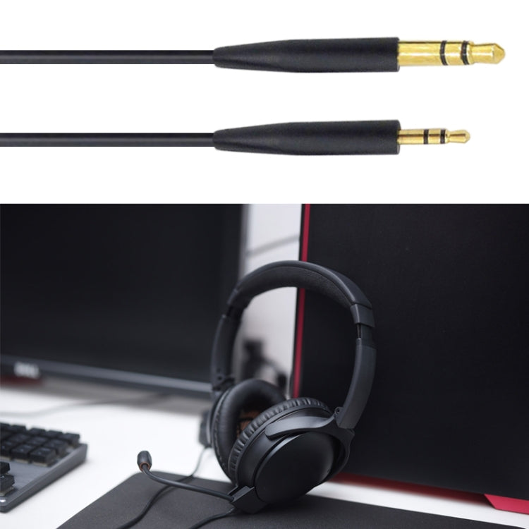 ZS0138 3.5mm to 2.5mm Headphone Audio Cable for BOSE SoundTrue QC35 QC25 OE2(Black)