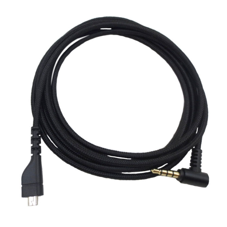 ZS0169 USB Braided Headphone Audio Cable for SteelSeries Arctis 3 / 5 / 7 / Pro(Black)