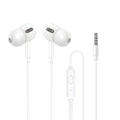 WK YA11 3.5mm Interface Wired Earphone,Length: 1.2m (White)