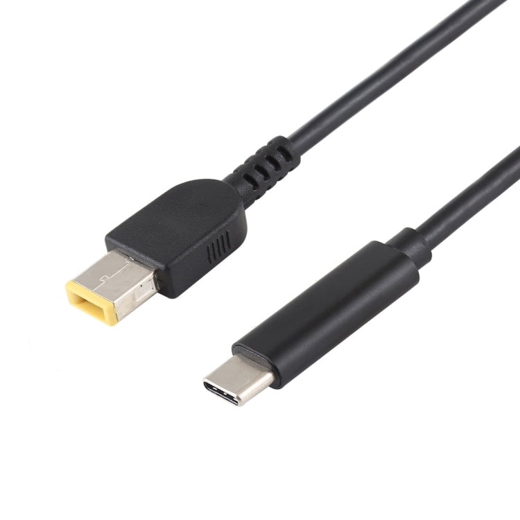 USB-C / Type-C to Big Square Male Laptop Power Charging Cable for Lenovo, Cable Length: about 1.5m(Black)