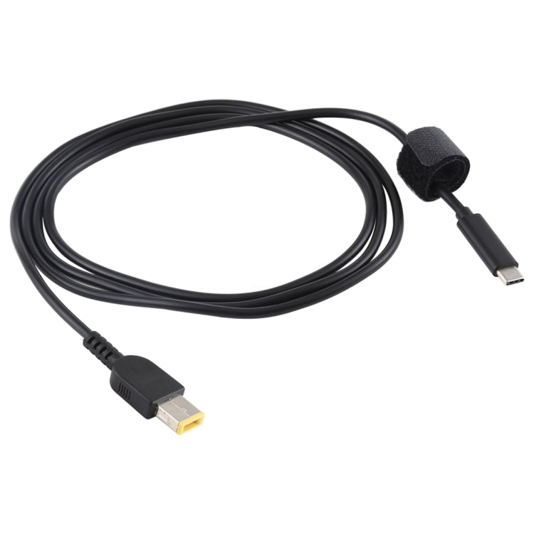 USB-C / Type-C to Big Square Male Laptop Power Charging Cable for Lenovo, Cable Length: about 1.5m(Black)