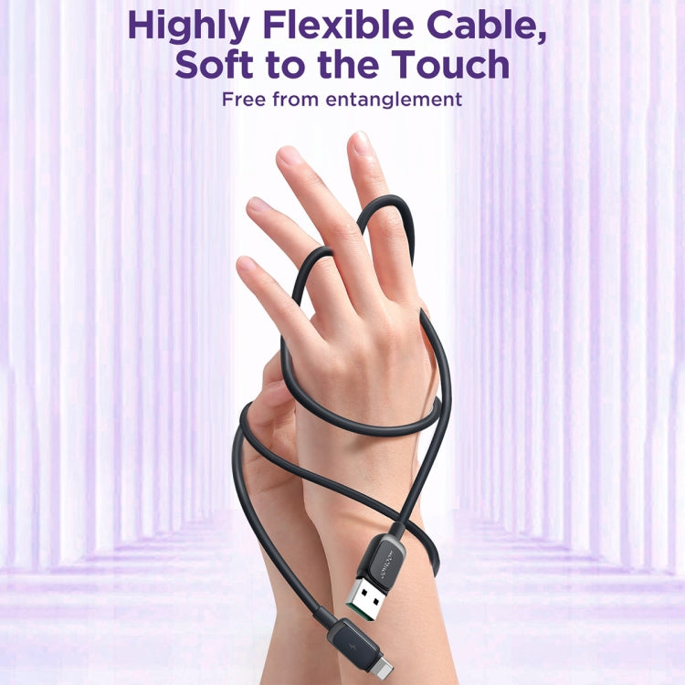 JOYROOM S-AL012A14 Multi-Color Series 2.4A USB to 8 Pin Fast Charging Data Cable, Length:1.2m(Black)