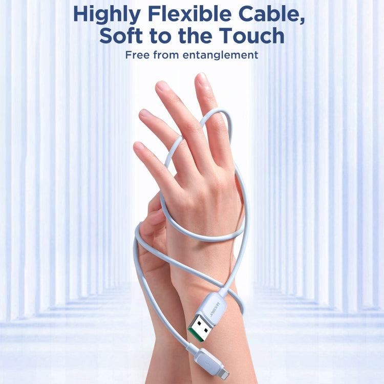 JOYROOM S-AL012A14 Multi-Color Series 2.4A USB to 8 Pin Fast Charging Data Cable, Length:1.2m(Blue)