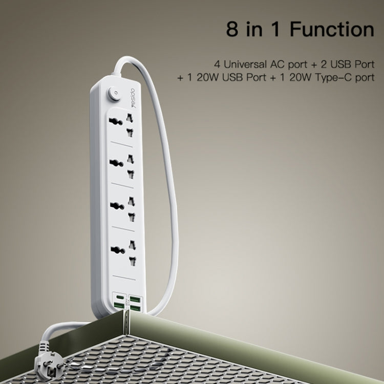 Yesido MC22 3m Home High Power Fast Charging Socket, EU Plug