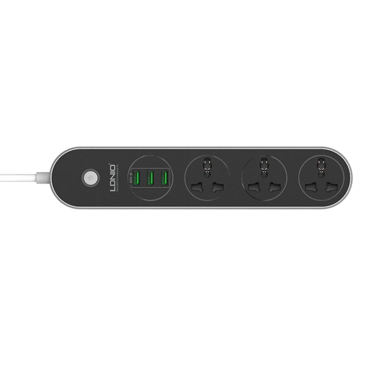 LDNIO SC3301 3 x USB Ports Travel Home Office Socket, Cable Length: 1.6m, US Plug, SAS8610AUS, SAS8610BUS, SAS8610EU, SAS8610UK