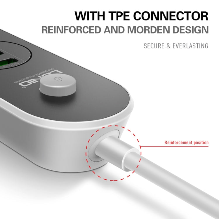 LDNIO SC3301 3 x USB Ports Travel Home Office Socket, Cable Length: 1.6m, US Plug, SAS8610AUS, SAS8610BUS, SAS8610EU, SAS8610UK