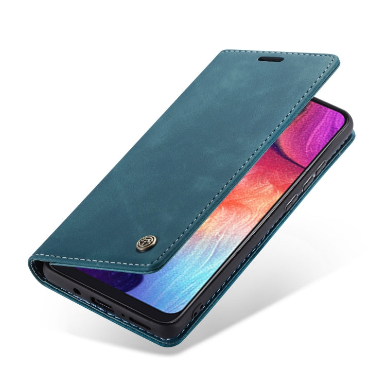CaseMe-013 Multifunctional Retro Frosted Horizontal Flip Leather Case for Galaxy A30S / A50S / A50, with Card Slot & Holder & Zipper Wallet & Photo Frame, For Galaxy A50