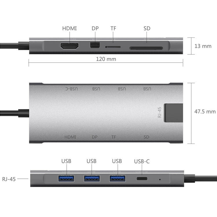 UC290 Multifunctional USB / Type-C HUB Adapter (Expand VGA HDMI)