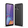 Brushed Texture Carbon Fiber Shockproof TPU Case for Galaxy A30, 三星 Galaxy A30