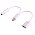 USB-C / Type-C Male to 3.5mm Female & Type-C Female Audio Adapter