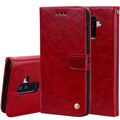 Business Style Oil Wax Texture Horizontal Flip Leather Case for Galaxy A6 Plus (2018), with Holder & Card Slots & Wallet, For Galaxy A6 Plus (2018)
