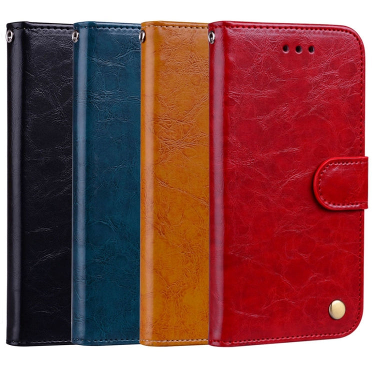 Business Style Oil Wax Texture Horizontal Flip Leather Case for Galaxy A6 Plus (2018), with Holder & Card Slots & Wallet, For Galaxy A6 Plus (2018)