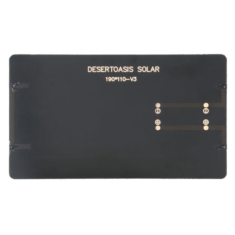 5V 3W 600mAh DIY Sun Power Battery Solar Panel Module Cell, Size: 110 x 190mm