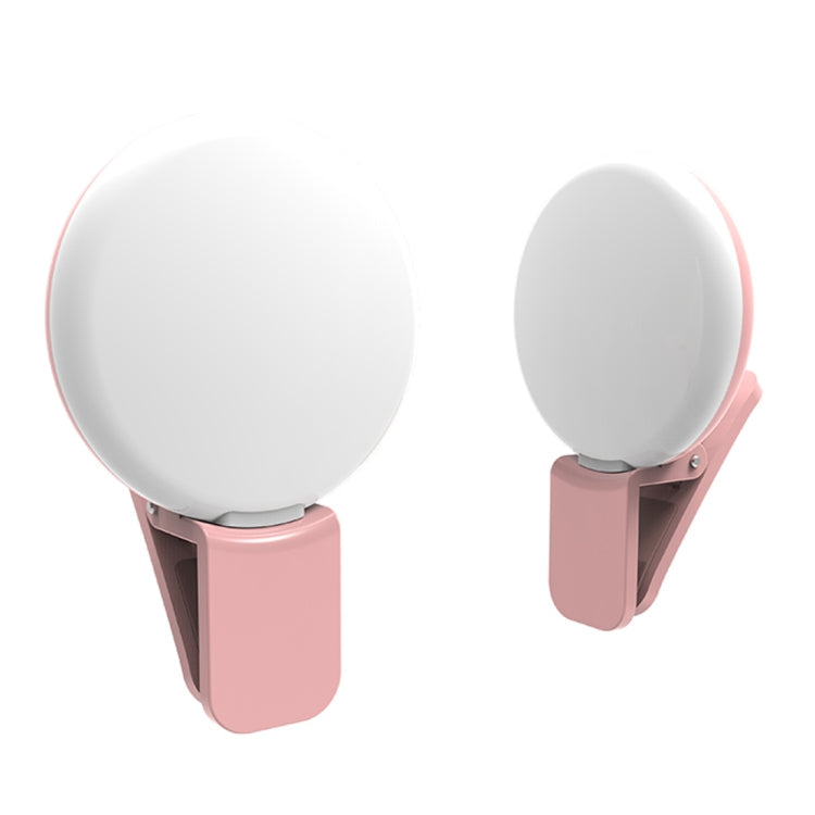 RK17 Portable 3-Level Brightness LED Fill Light for Smartphones (Pink)