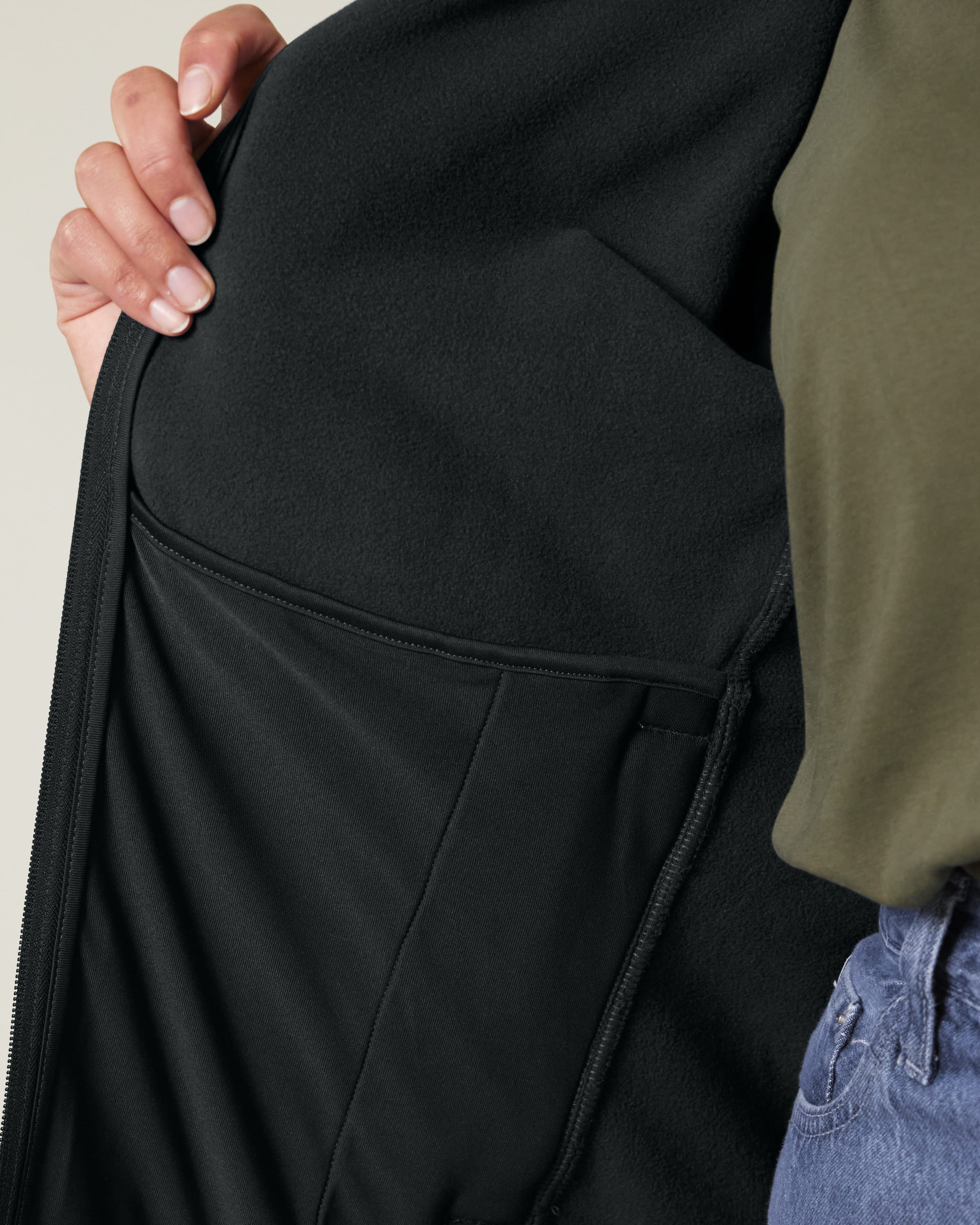 Recycled Polyester Fleece Jacket: Womens