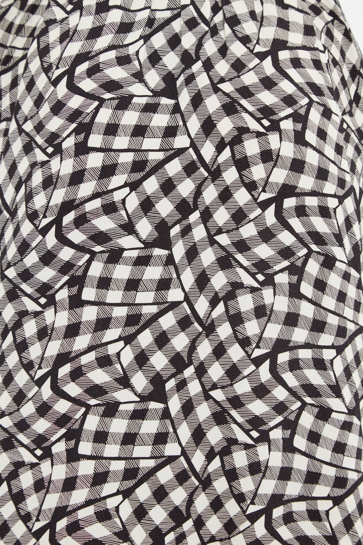 Louche Shauna Gingham Twist Print Short Sleeve Shirtdress