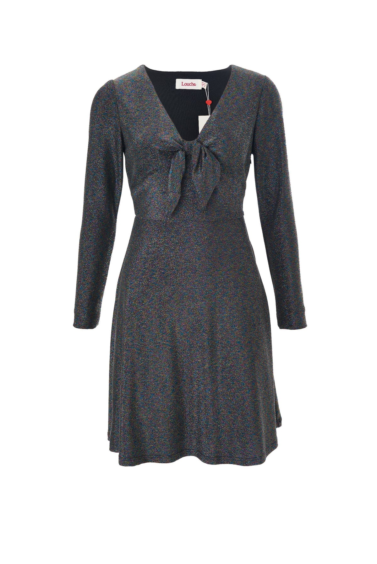 Sidney Sparkle Fit & Flare Mini Dress - Multi