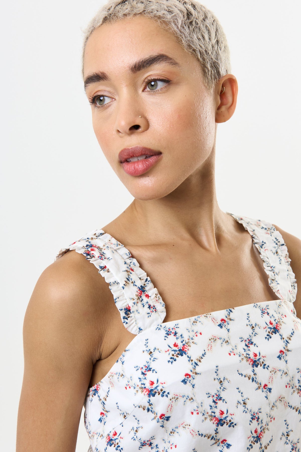 Siena Regency Print Strappy Tie Back Top