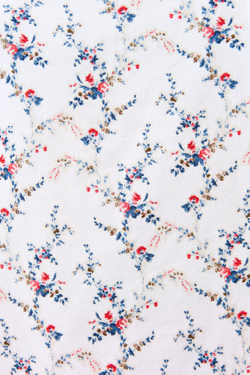 Cressida Regency Print Frill Trim V-Neck Blouse