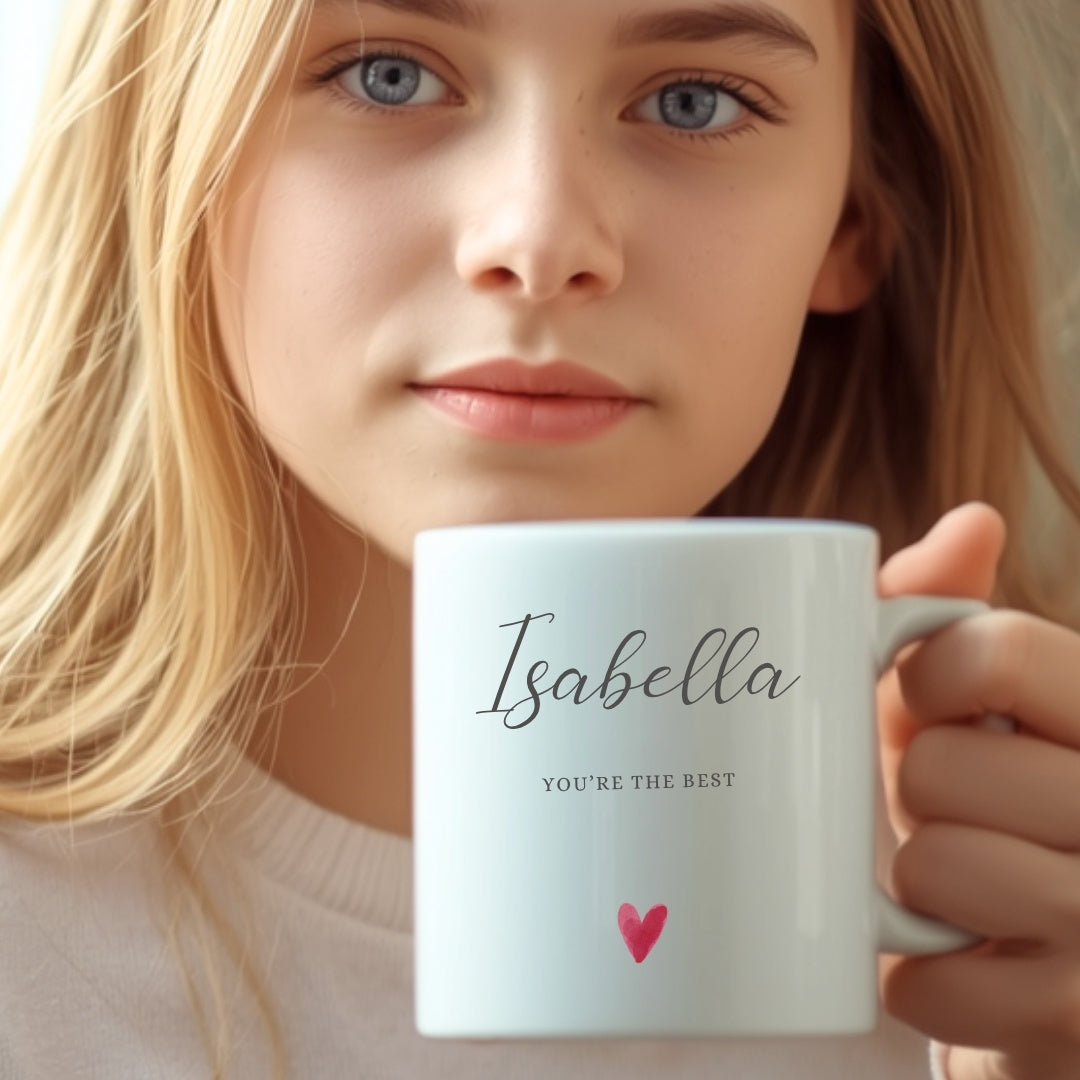 Personalised Name Mug, Candle & Socks Gift Hamper | Sister Friend Daughter