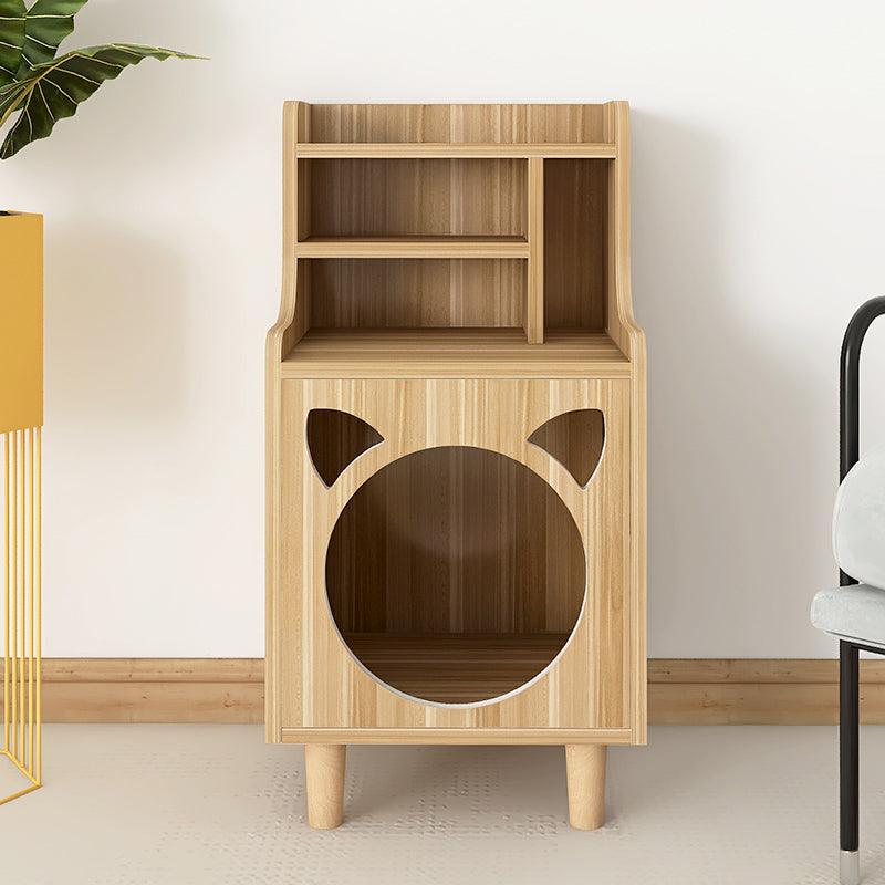 Pura Side Table With Pet House, Wood