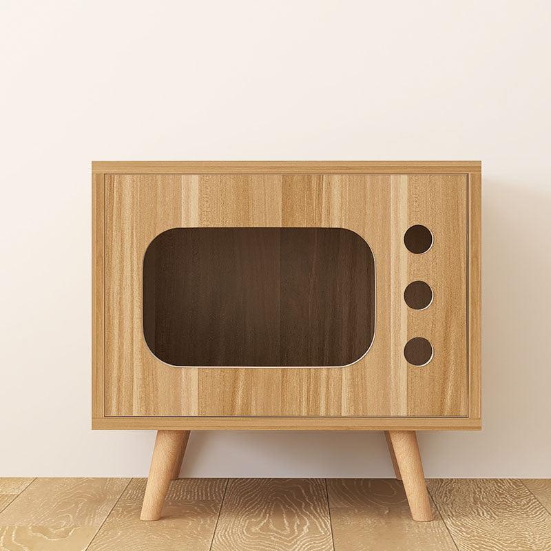 Durame Bedside Table With Pet House, Cat House