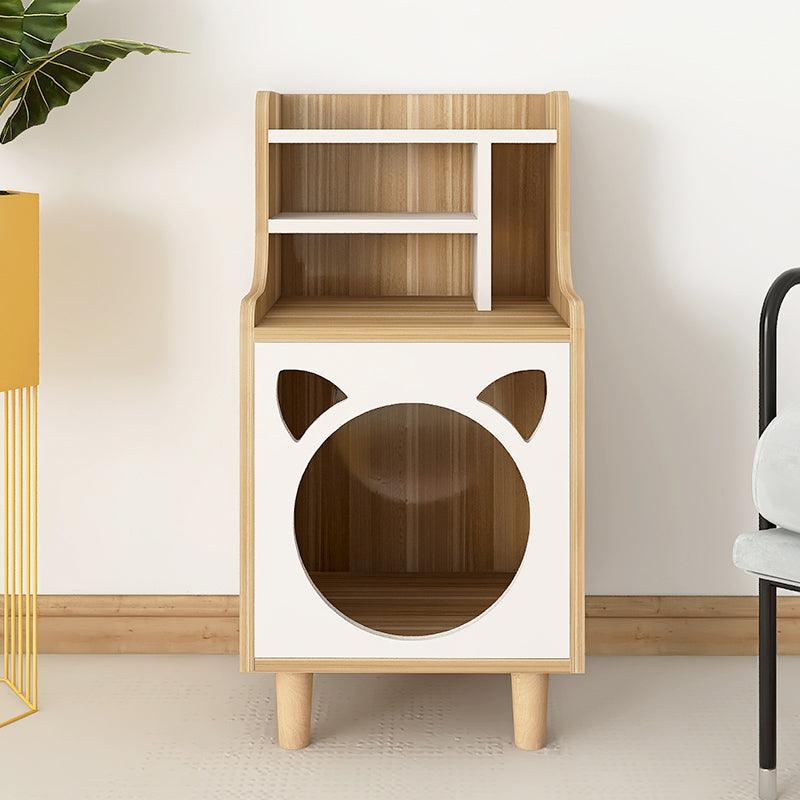 Pura Side Table With Pet House, Wood
