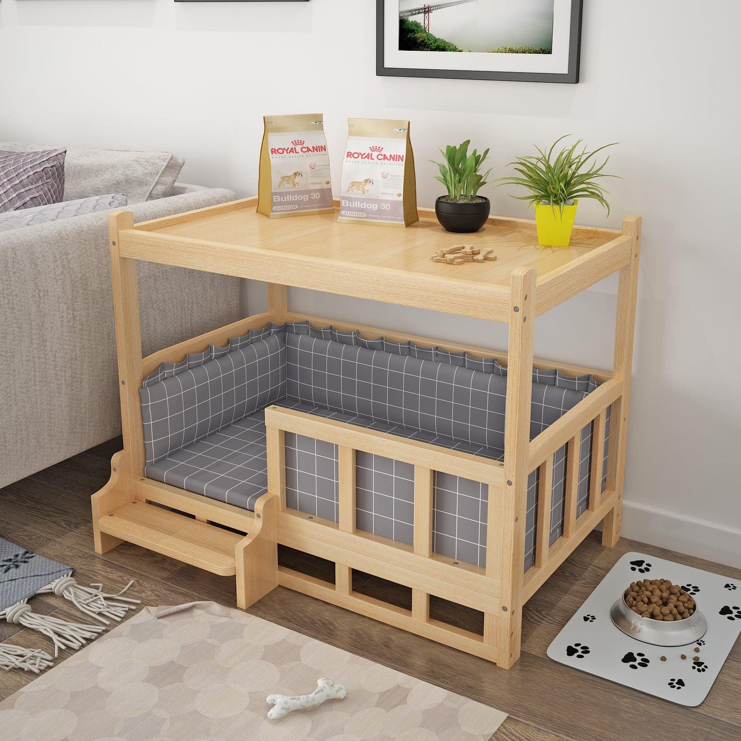 Agape Pet Bed With Cushion, Dog Bed/ Cat Bed