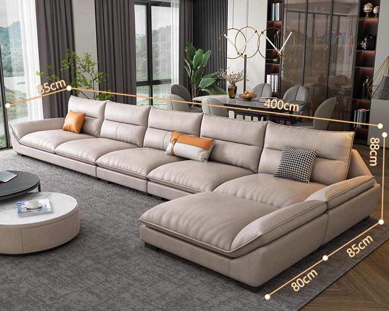 A900 Quinn Five Seater Sofa, Leathaire