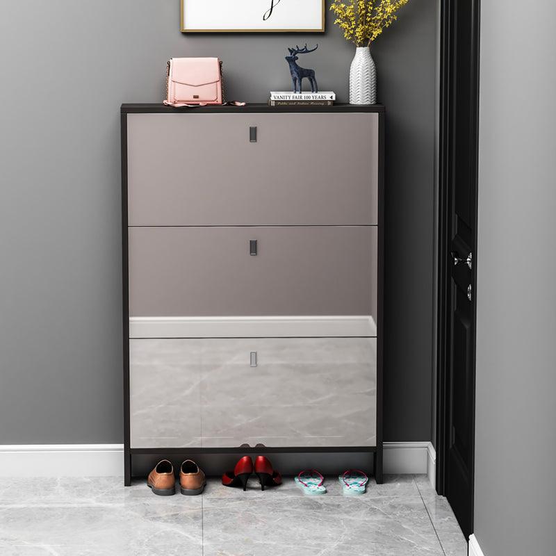 Knauss Mirrored Shoe Storage, Halllway