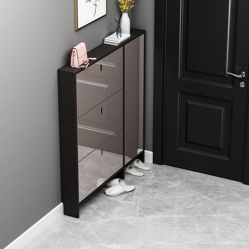Knauss Mirrored Shoe Storage, Halllway