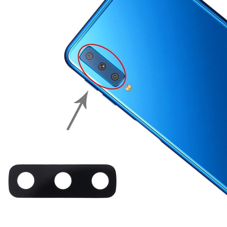For Galaxy A7 (2018) A750F/DS 10pcs Back Camera Lens, For Galaxy A7 (2018)